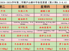 2024-2025学年第二学期尹山湖中学食堂菜谱（第17周6.3-6.6）			